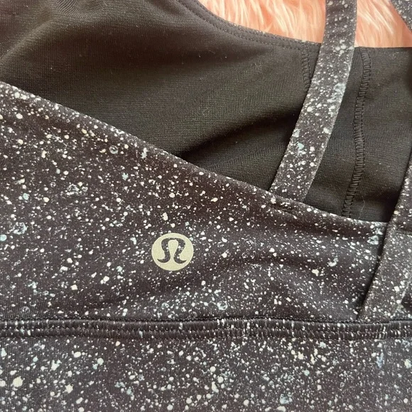 lululemon athletica Black Speckled  Bra - Picture 2 of 4